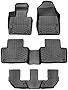 WeatherTech FloorLiner Custom Fit Floor Mats for Jeep Grand Wagoneer 7-Passenger - Complete Set (1st, 2nd, & 3rd Row), Black (441704-1-2-3)