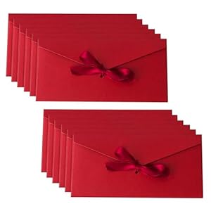 Lyqaq PUHUO-7 Retro-Briefumschläge aus Kraftpapier 10x