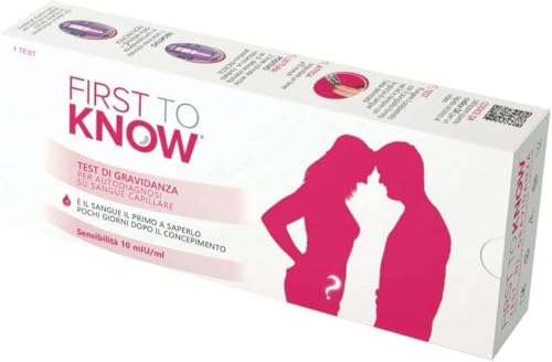 First To Know® - Il primo Test di Gravidanza su sangue che puoi fare da sola - Confezione con 2 Test