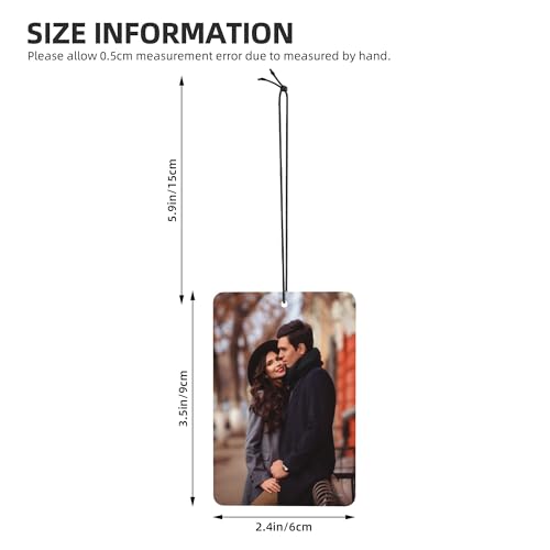 Image of Customize Car Air Fresheners Cards Design Your Own Personalized Double Side Printing Suitable for Bedrooms Wardrobes Shoe Cabinets and Cars, Rectangle, 2.4 inchx3.5 inch
