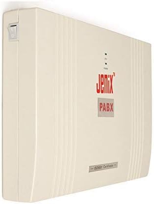 Jenix PBX 432 Telephone Intercom System EPABX for Main or Trunk or FCT Device Line and 32 Landline Phone Subscriber Connection PABX 4 line 32 Extension