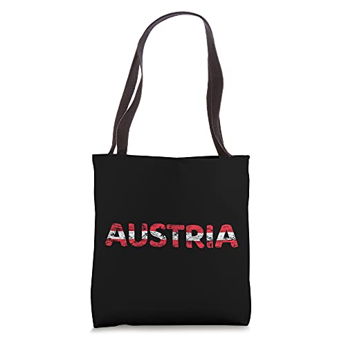 Austria Flag Austrian Pride Travel Vacation Europe Vienna Tote Bag