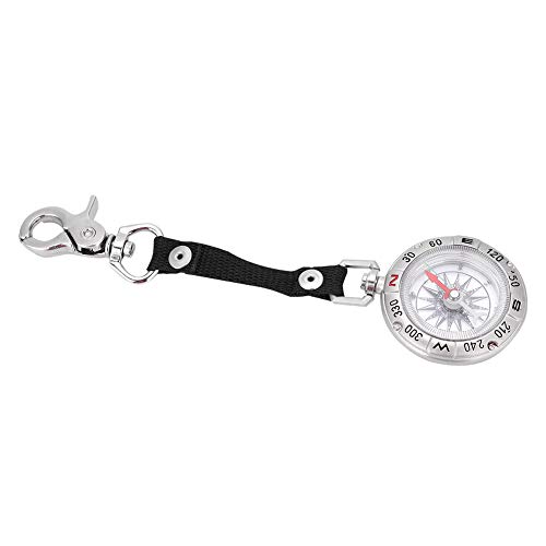 Junluck Bússola de bolso, ferramentas de navegação compactas, acampamento portátil para uso ao ar li