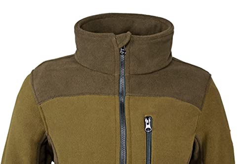 HUBERTUS Damen Fleece Jagdjacke Oliv Braun (L)