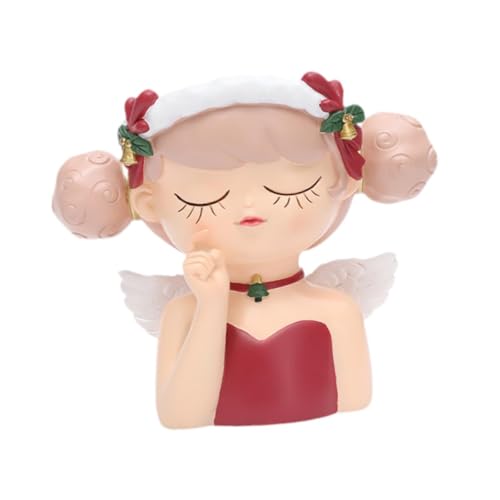 STARTIST 妖精の女の子の顔の植木鉢 かわいい樹脂プランター ユニークなアートワーク 装飾植木鉢 花瓶 テーブル バルコニー 玄関 寝室用, Style C