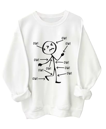 OwOwOw Sweatshirt Ow-Ow-Ow Character Sweatshirts Funny Ow Tshirt