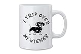 itrip clip bluetooth headphone adapter  Mari57llis Creamic Mug, I Trip Over My Wiener Funny Offensive Dog Lovers Coffee Mug White 11 Oz. Coffee Mug Great Novelty Gift for Dog Lovers, Mom, Dad, Co-Worker, Boss and Friends