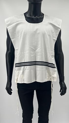 Adult Wool Tallit Katan – Kosher Sephardic, Chabad Tzitzit Hand Spun Tzitzit - Halachically Approved, Made in Israel2