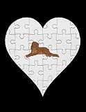 Golden Setter Golden Setter Heart Jigsaw Pieces Design Gift For Golden Setter Lovers: Amazing Design Notebook 8.5 x 11 Inches 100 Pages
