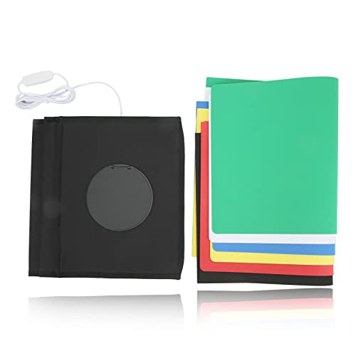 Scatola luminosa a LED per fotocamera Tenda fotografica Scatola da studio professionale dimmerabile con 6 fondali per la fotografia di gioielli (30cm)