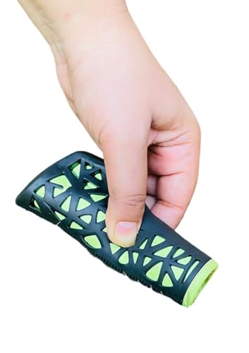 Image of Shrenik Cycle Handle Grip 24-29 Inch Bicycle Hand Grip 125mm Length Soft Rubber Non Toxic Anti-Slip MTB /City Dual Colored (Black-Green)