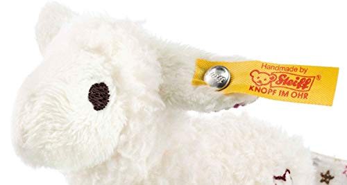 Steiff Mini Knister-Lamm mit Rassel - 11 cm - Kuscheltier für Babys - kuschelig & waschbar - weiß (240676) – Bild 3