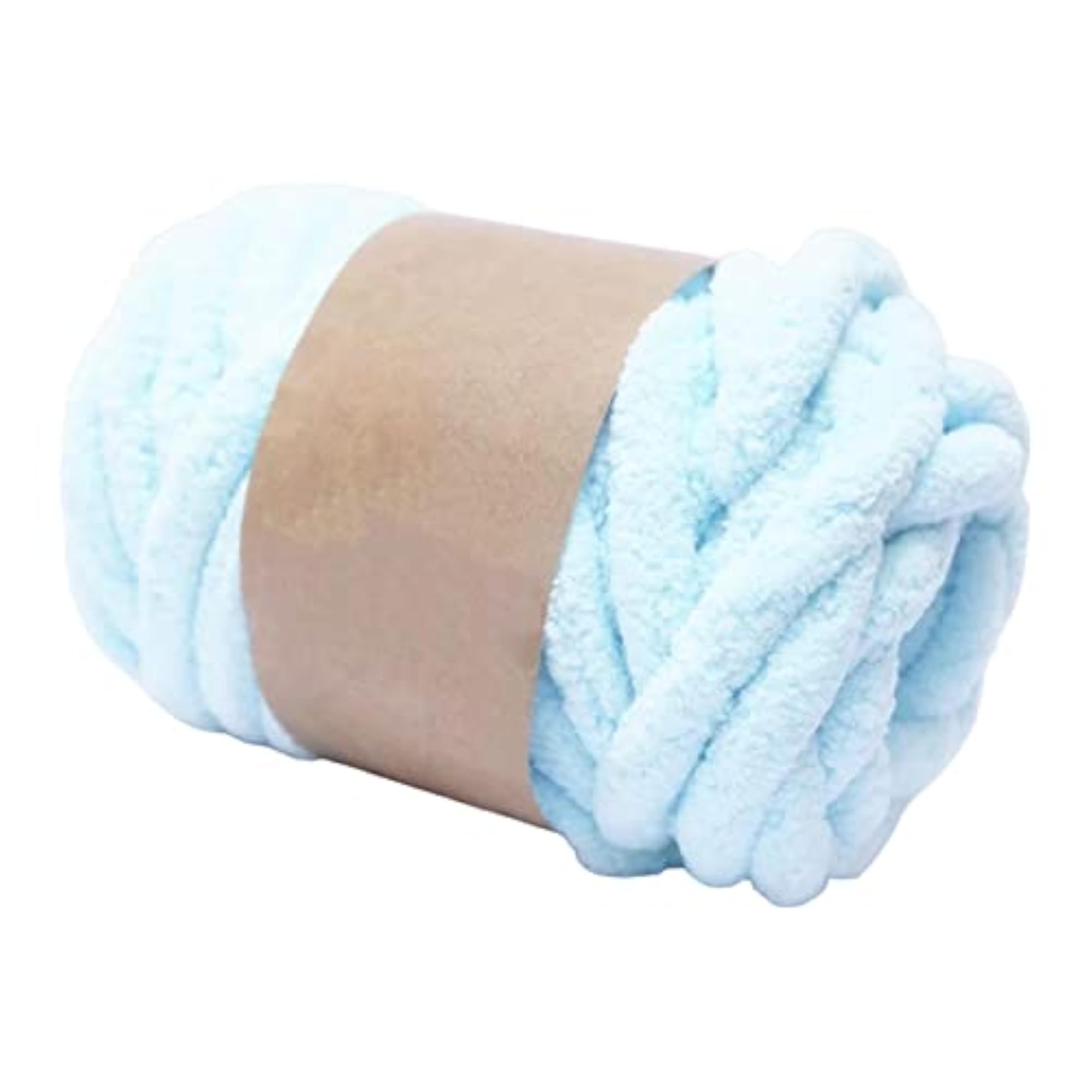 Thick Chunky Yarn for Throw Rug Making & Weaving, Light Blue