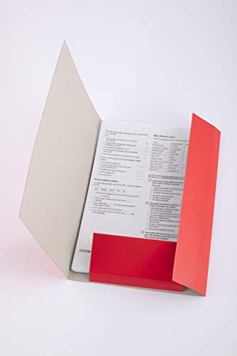 D.RECT 10 Stück (2 Stück Pro Farbe 5x2) Sammelmappe Aus Karton | Einschlagmappe Mit Gummi | Mappe Mit Gummiband Für Din A4 | 3 Klappen 300g, Schnellhefter Bunt Sortiert