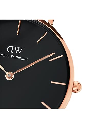 Daniel Wellington Petite Melrose 36mm Black Dial Rose Gold Unisex Watch - DW00100303 - Image 5