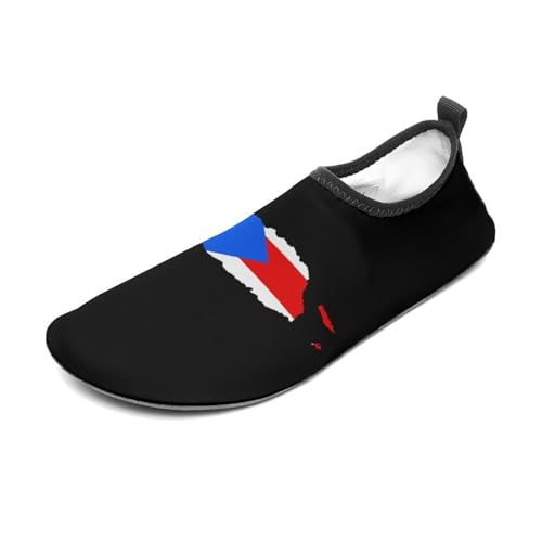 Map of Puerto Rico Flag Water Shoes for Women Men Soft Sport Outdoor Non-Slip Rubber Quick-Dry Shoes2