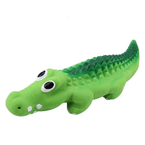 Yusat Pet Toy Dog Toys,Pet Chew Crocodile Toy,Resistant Latex Sounding Toy Dog Training Toy for Puppies, Assorted Color, 22cm