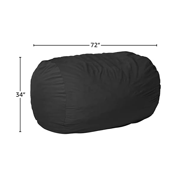 Chill Sack Bean Bag Chair Cover, 6feet, Pebble Dark Gray The Home
