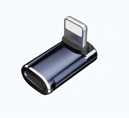 USB Type-C �� ���C�g�j���O (iOS) �ϊ��A�_�v�^ 27W �^�C�vC �� L�R�l�N�^ �}���[�d �����f�[�^�]�� USB-C i Pad �ϊ��R�l�N�^ �A���~�j�E������ �~�j�T�C�Y �����h�~ �ϊ� �A�_�v�^ (L��Stereo Elbow1��,