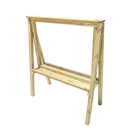 MASGAMES | Pizarra Infantil de Exterior LAPITZ | Madera tratada Autoclave | Pantalla Transparente | (Escuelas)