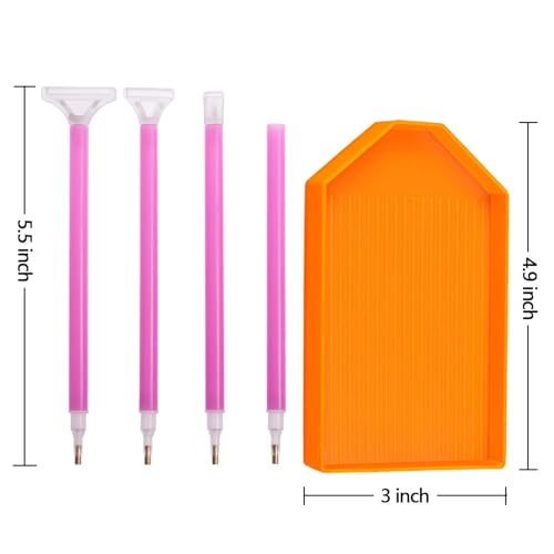 Kit de pintura con diamantes 5D con organizador de taladros y bandeja 7