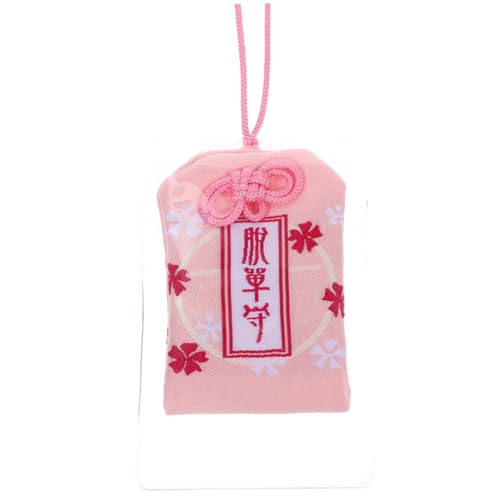 DECORNIJIA Japanischer Omamori Glücksbringer Segenstasche Aus Pink 6x4 Zoll Mini Anhänger Für Gesundheit Und Schutz Als Japanisches Geschenk