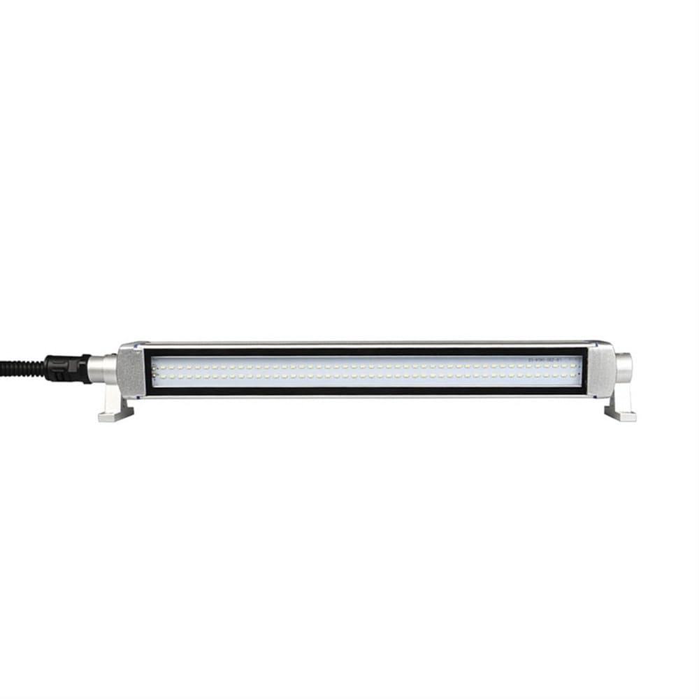 Illuminazione postazioni lavoro industriali a LED con angolo illuminazione regolabile, striscia luminosa fluorescente a LED 24V/220V, illuminazione da lavoro a lamelle con alloggiamento for PC(10W/110