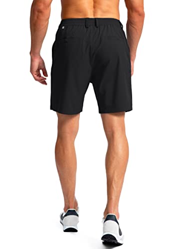 Image of Pinkbomb Men's Golf Shorts with 6 Pockets Stretch Quick Dry Hiking Work Dress Shorts for Men