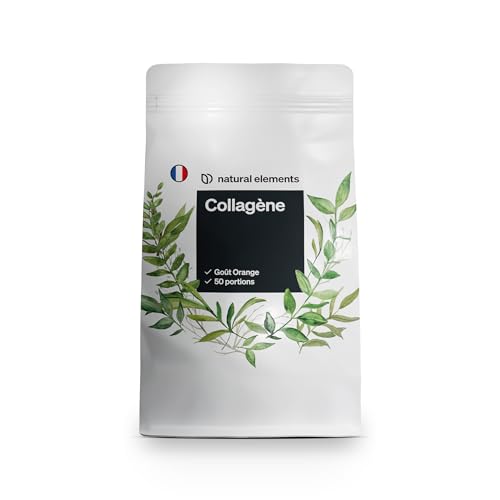 Poudre de collagène 500 g – pepsides d’hydrolysat de collagene – collagene de types 1 et 3 – goût frais d’orange, solubilité parfaite, naturel, contrôlé en laboratoire et produit en Allemagne