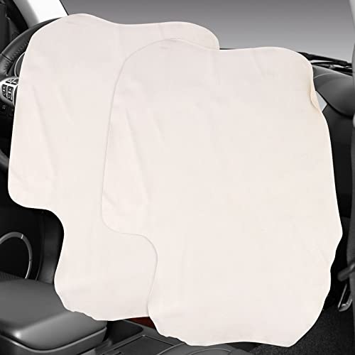 2 Piezas Gamuza Coche Secado,60 x 40cm Gamuza Piel Natural Coche,Gamuza Premium Natural para...