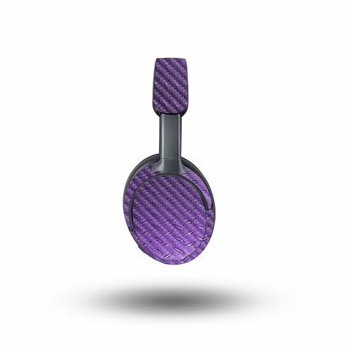 Image of MightySkins Carbon Fiber Skin Compatible with Bose QuietComfort Ultra - Purple Diamond Plate | Protective, Durable Textured Carbon Fiber Finish | Easy to Apply
