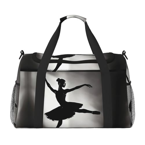 Ballerina Dance print Personal Item Bag Large Duffel Bag Travel Bag Weekender Bag Gym Bag Tote Duffel bag