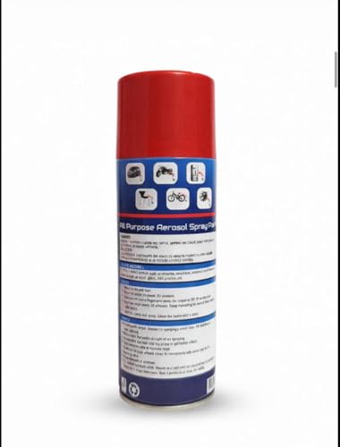 Image of Polo Spray Paint for Metal,Wood,Walls and Automotive Cars,Bikes(Multipurpose)|Quick Drying|Durable|400ml (Red)