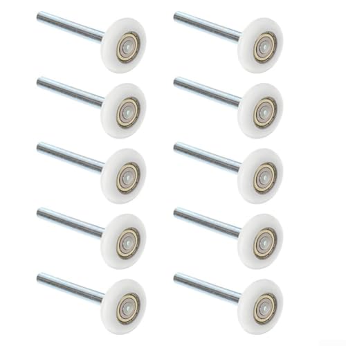 Roulettes de porte de garage silencieuses avec roulement 6200ZZ en nylon haute performance - 2