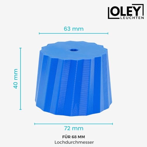 Zentrierhilfe für Lochsäge - Einbaustrahler Loch vergrößern - Aufbohrhilfe für Spotausschnitte - größere Spots in die Decke einbauen Größe 68 mm