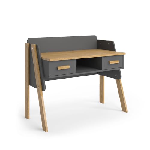 VitaliSpa Schreibtisch Malia, Grau, 97 x 51 cm, geeignet für Computerarbeitsplätze und Home-Office Anwendungen