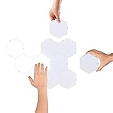 Yescom 10 Pack Hexagon Light Panel White Hexa Wall Lights Touch Sensitive Magnetic LED Modular Lamp DIY Living Room Bedroom Decor Daylight