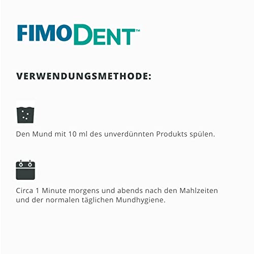 Fimodent Mundspülung - Chlorhexidin 0,12% mit SPDD (Dental Discolour Protection System) und angenehmem Minzgeschmack - Verlängerte Anti-Plaque- und antibakterielle Behandlung - 1000 ml mit Spender – Bild 6