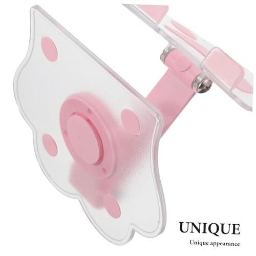 Supporto Tavolo Pieghevole Rotante Smartphone Portatile Base Stabile Antiscivolo Angolo Regolabile per e Viaggio Colore Rosa Sakura