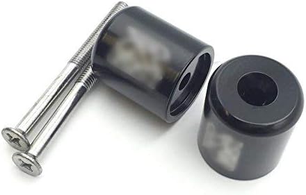 XKMT-Black Bar Ends Compatible With Gsxr 600 750 1000 1300 Hayabusa Katana Sv650S Tl1000S Bandit [B01DJJ73TE]