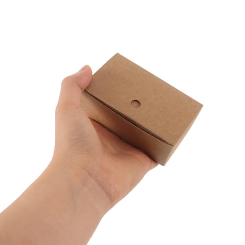 Tarjetas de papel kraft marrón MAGICLULU pack de 500 unidades con bordes redondeados 4