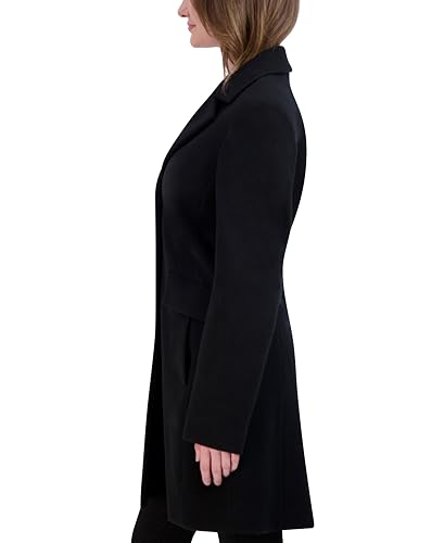 Laundry by Shelli Segal womens Faux Wool Winter Coat– Single-breasted Dress Coat With Notch Collar3