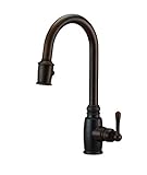 Danze D455557BR Opulence Single Handle Pull-Down Kitchen Faucet with SnapBack Retraction, Tumbled Br