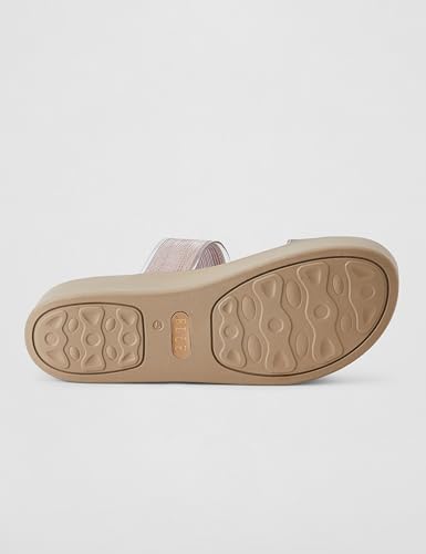 Image of Elle Women Comfortable Flat Round Toe Slip On fashion Sandal for Daily use, Office use, Casual use
