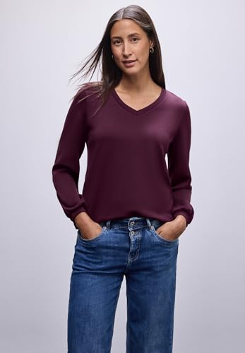 Camiseta de aspecto de seda Street One para mujer en color liso 3