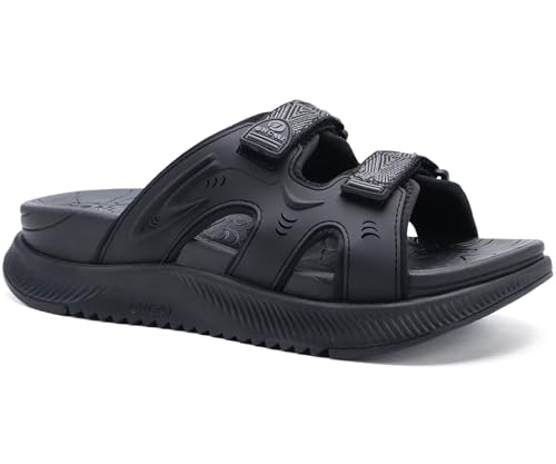 Image of ONCAI Womens Orthotic Sandals Ladies Recovery Walking Slides Arch Support Plantar Fasciitis Comfort Orthopedic Soft Cushion Summer Adjustable Sandalias Size 6-12