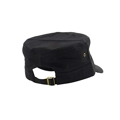 Casuais estilo vintage all-match unissex cor sólida militar boné militar chapéu de beisebol ajustáve