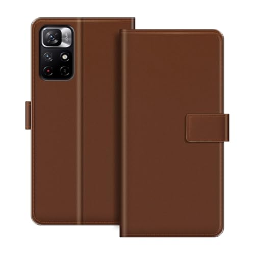 ESACMOT ���U�[�E�H���b�g�P�[�X Xiaomi Redmi Note 11T 5G �Ƃ̌݊������� �J�[�h�z���_�[���X�^���h�t���蒠�^�P�[�X�A�}�O�l�b�g���J�A�ϏՌ��t�H���I�A�J���t���ȃf�U�C�� (��)