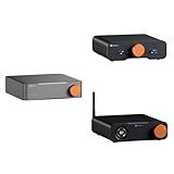 Fosi Audio S3 Music Streamer DAC, ZD3 Desktop DAC Preamp, and ZA3 Balanced Stereo Amplifier for Home Audio, Stereo Systems, and Bookshelf Speakers