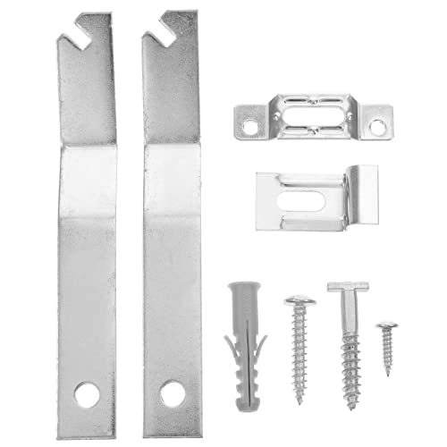 Image of TEHAUX 2Sets Security Locking Picture Hanging Kit Durable Hardware for Museums Galleries Easy to Install Prevents Art Theft for Frames Up to Wide